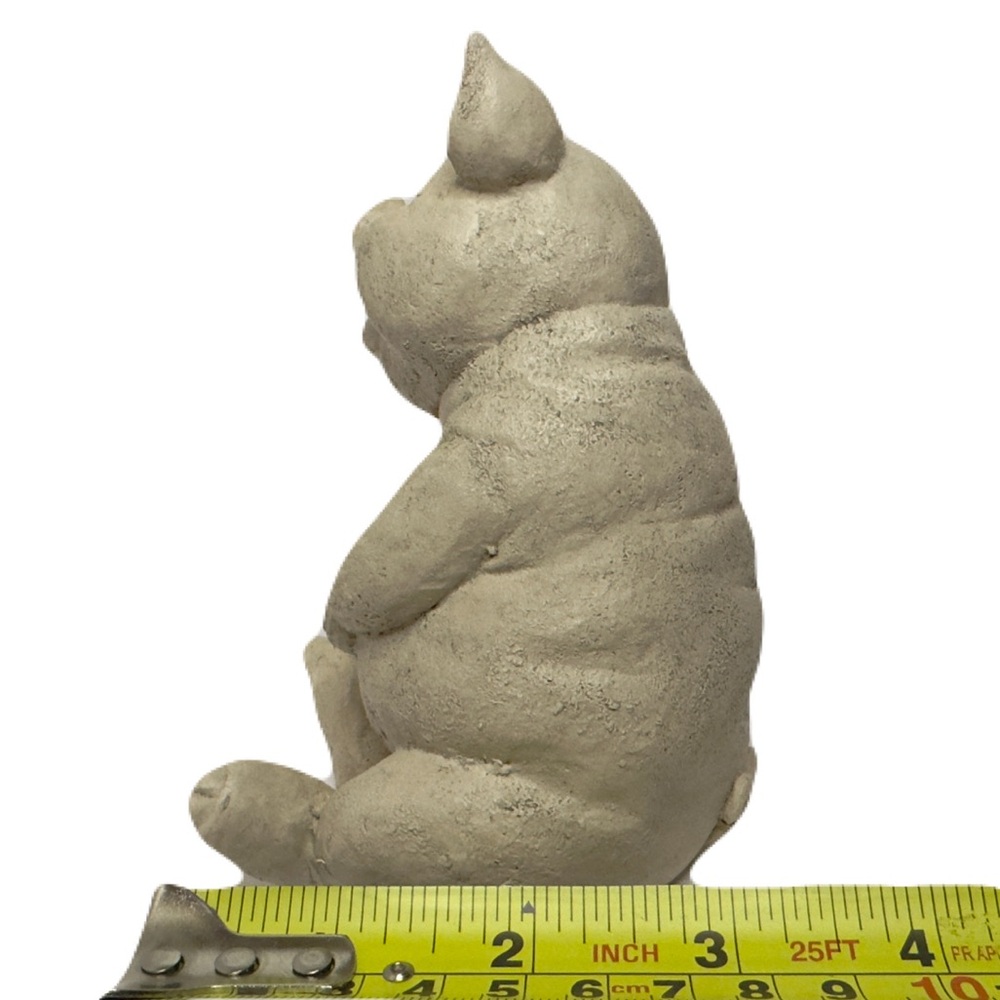 Happy Laughing Pig, Polystone Or Resin Statue Figurine Farmhouse Piggy 5” CUTE - Picture 9 of 9